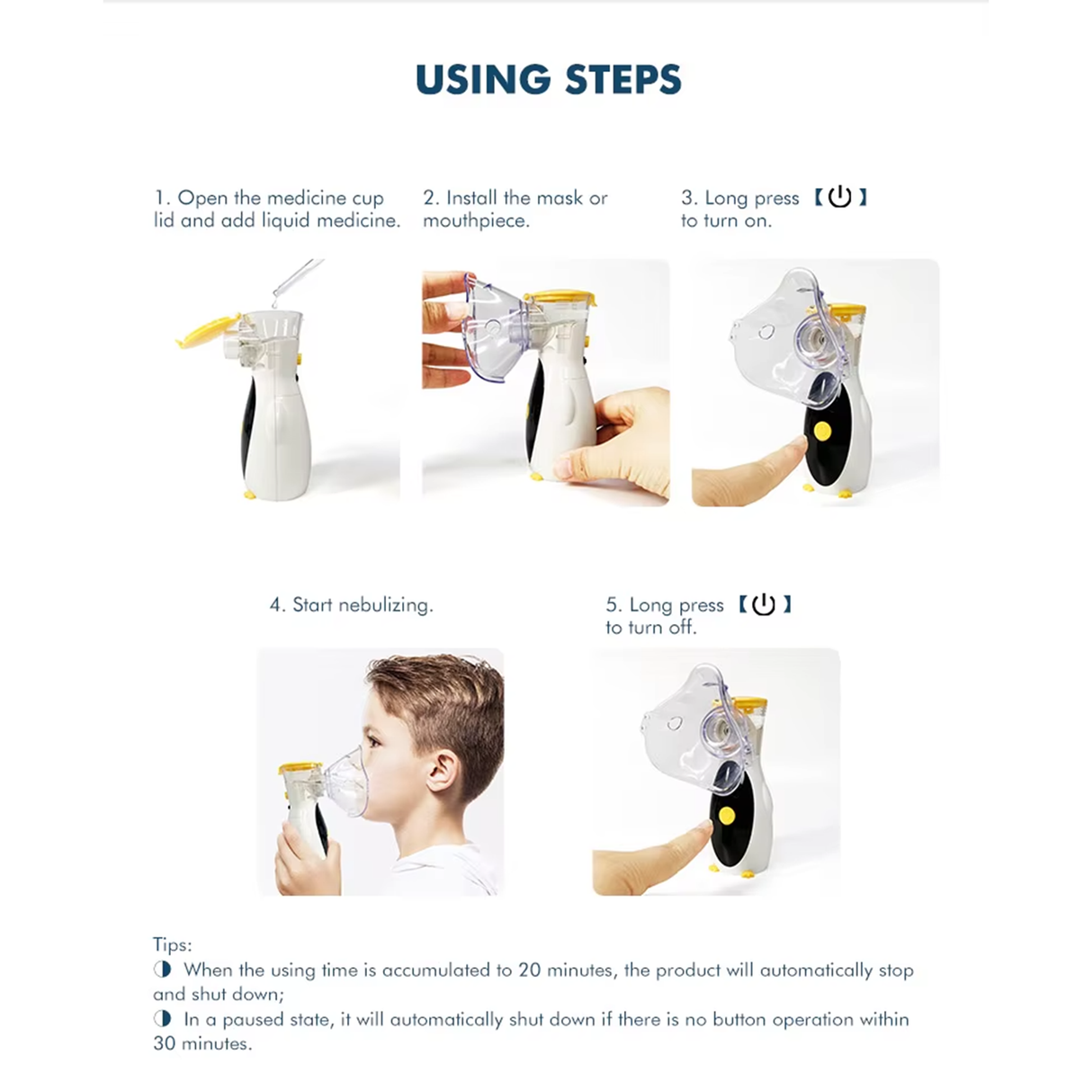 Portable Mini Mesh Nebulizer P1 | Nebulizer | SASKA Trading