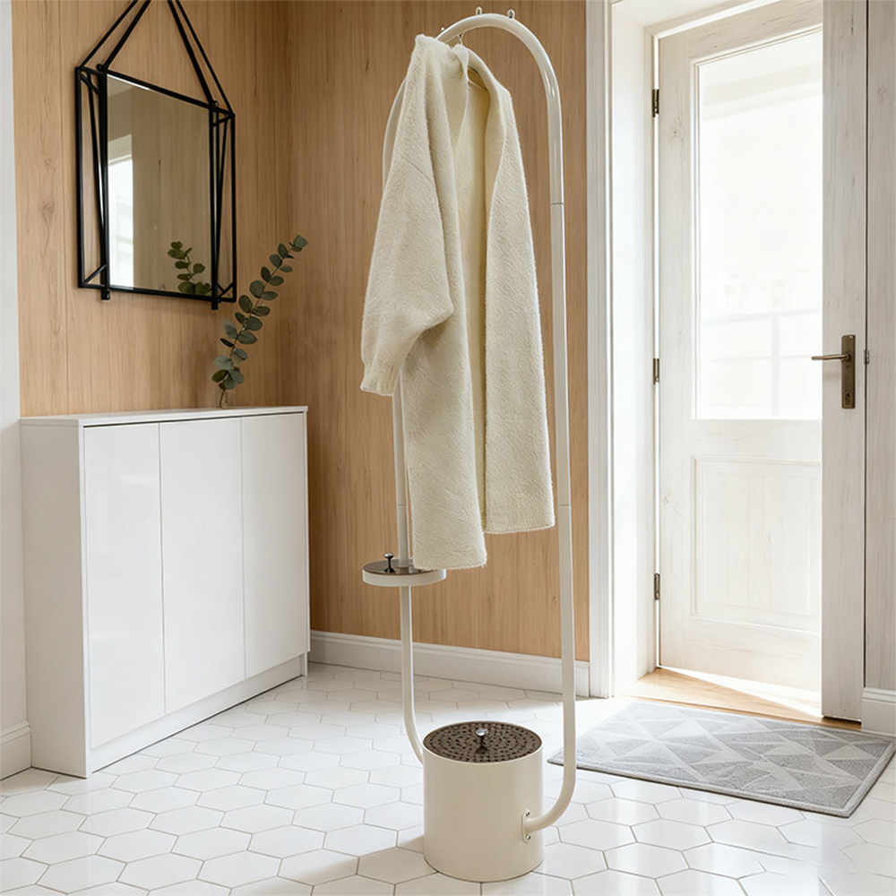 ستاند ملابس فاخر مع مبخرة مدمجة لتعطير الملابس والأقمشة