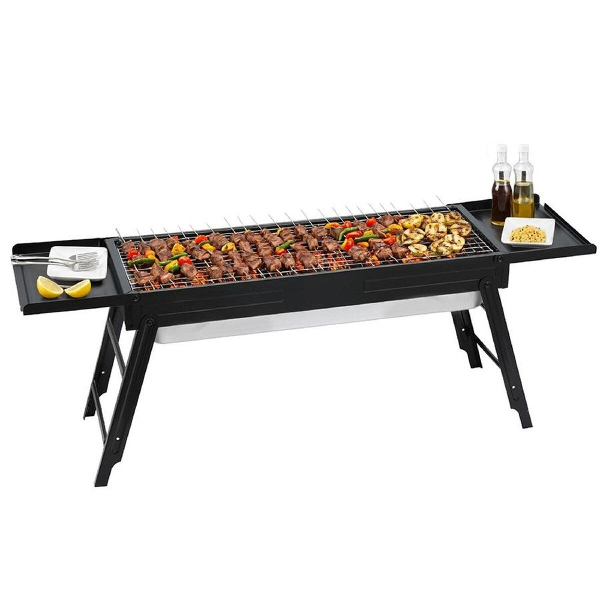 Portable Charcoal BBQ Grill – Compact, Foldable and Perfect for Picnics and Camping.