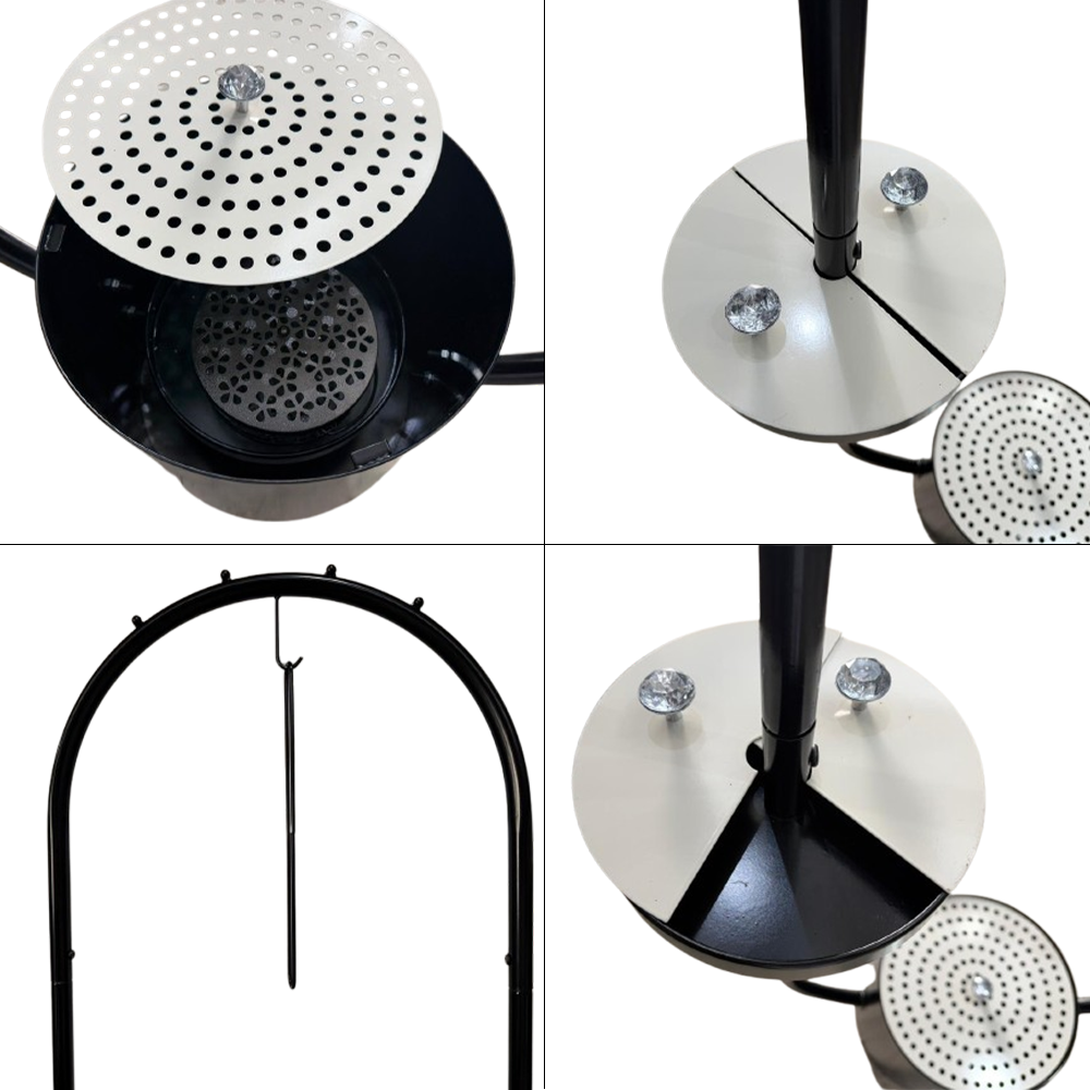 Luxury Clothes Stand with Integrated Incense Burner for Fabric Freshening