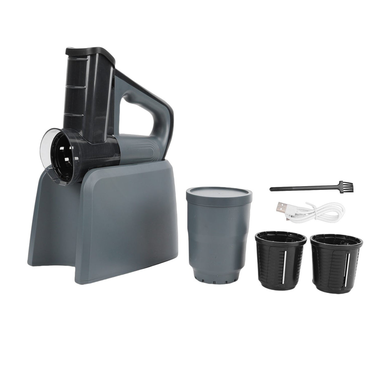 قطّاعة خضروات كهربائية ذكية 5 في 1 مع شاشة رقمية – قطّاعة وشرّاحة ومبشرة طعام قابلة لإعادة الشحن مع وعاء تخزين