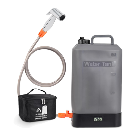 16L Silicone Water Tank, Portable Shower with Shower Head | PORTABLE SHOWER | SASKA Trading