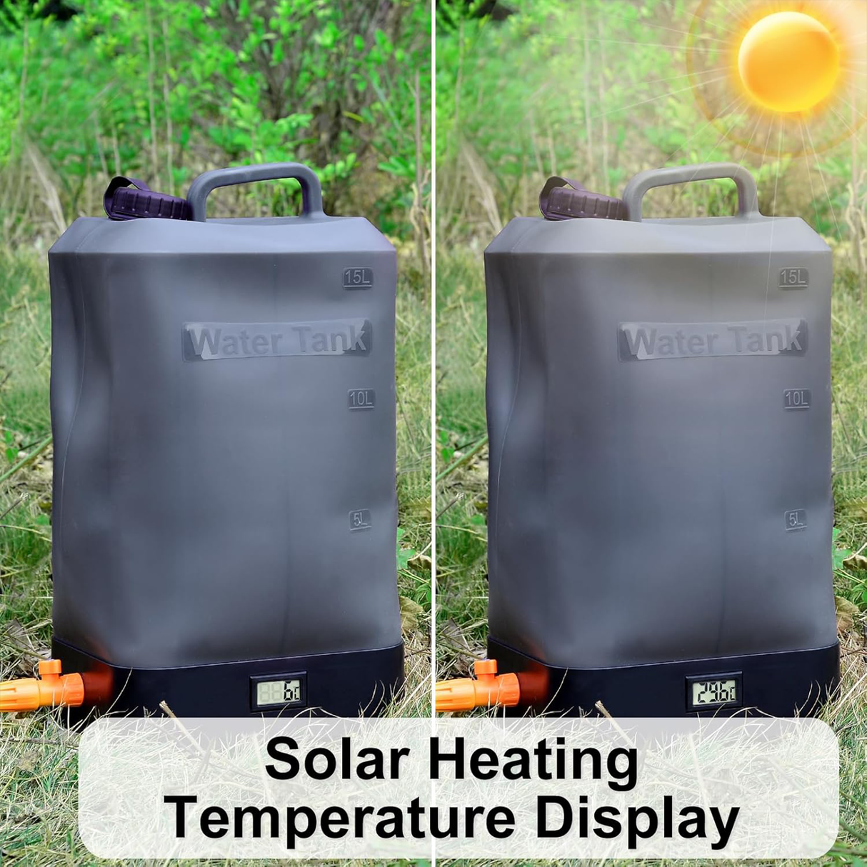 16L Silicone Water Tank, Portable Shower with Shower Head | PORTABLE SHOWER | SASKA Trading