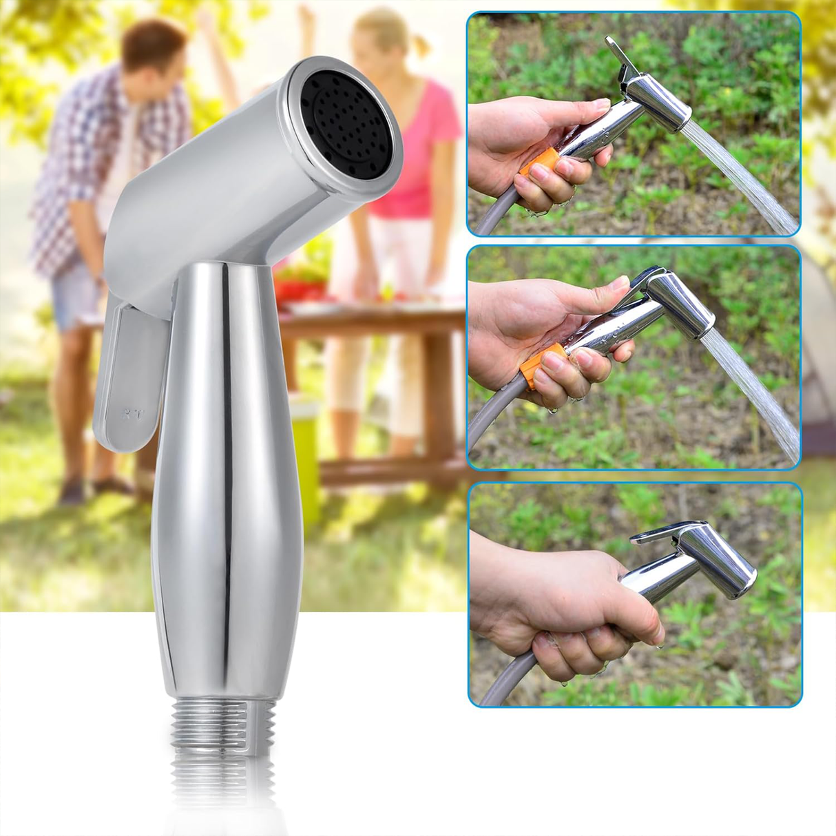 16L Silicone Water Tank, Portable Shower with Shower Head | PORTABLE SHOWER | SASKA Trading