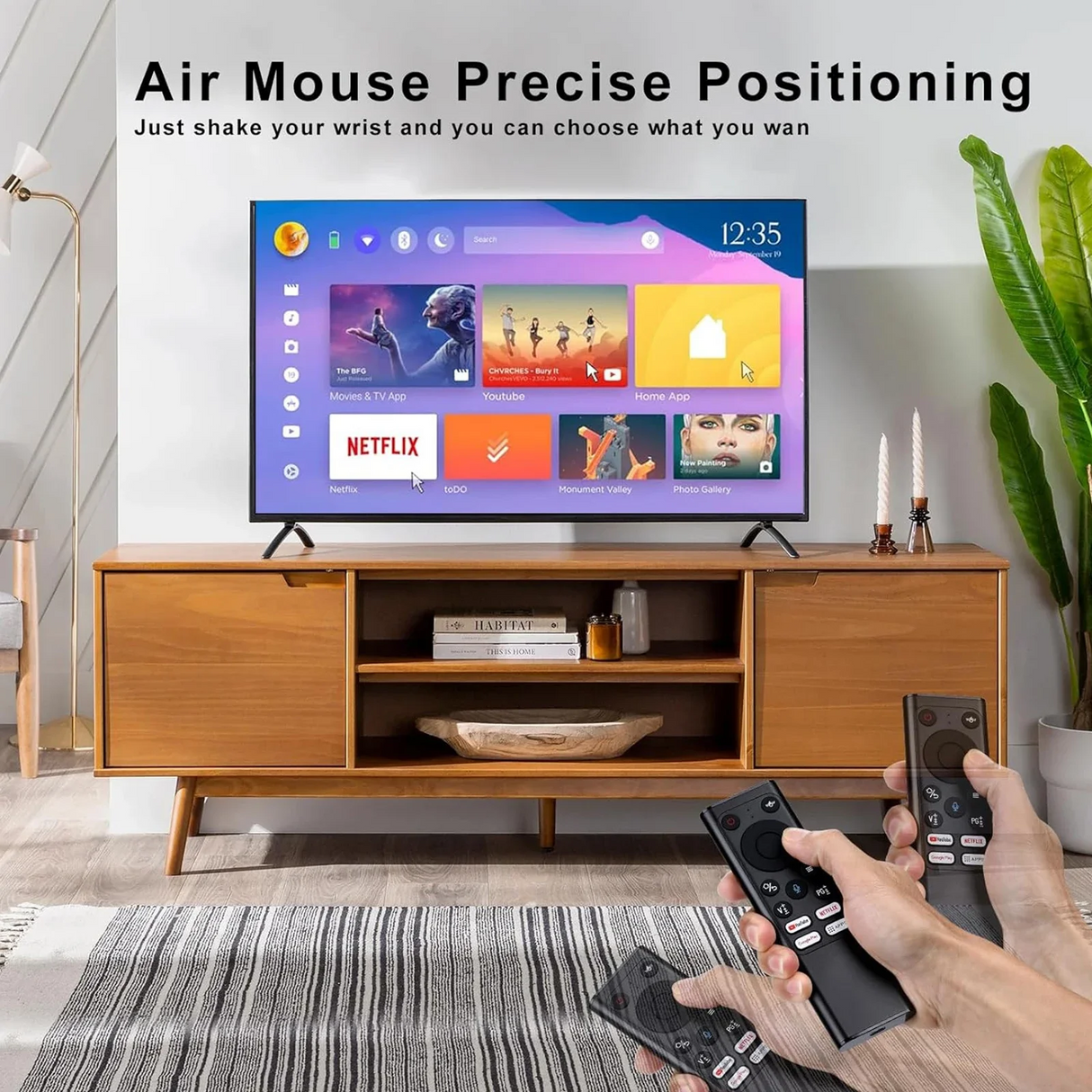 Rechargeable Voice Air Mouse with Mini Keyboard Wireless | Laser Mouse | SASKA Trading