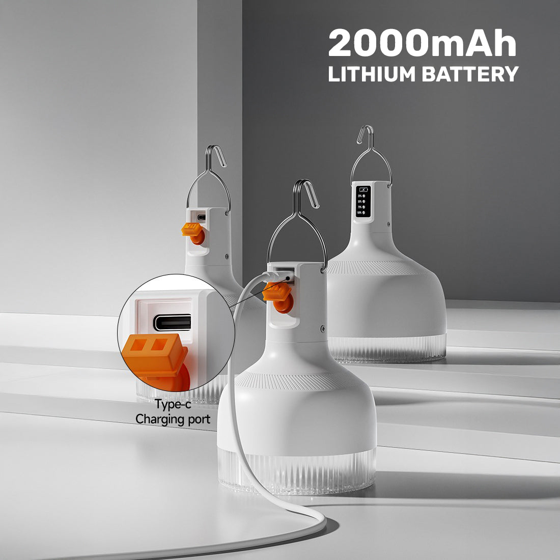 LED Rechargeable Camping Bulb Light by DP