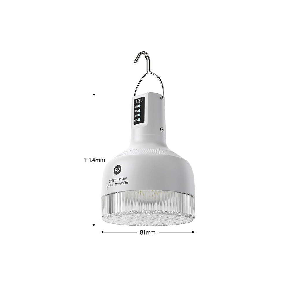 LED Rechargeable Camping Bulb Light by DP
