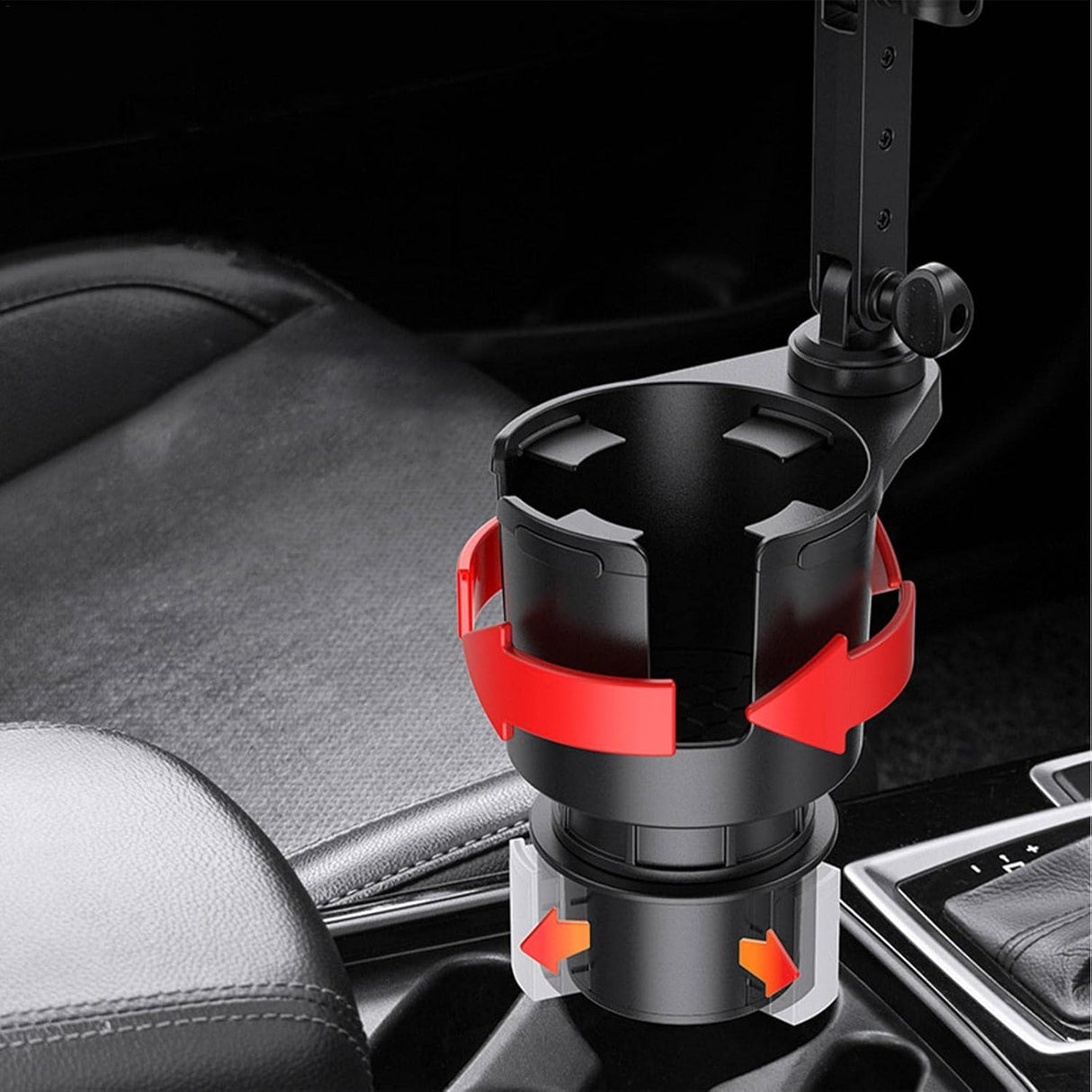 2-in-1 Adjustable Car Cup Holder with Rotating Tray | Car organizer | SASKA Trading