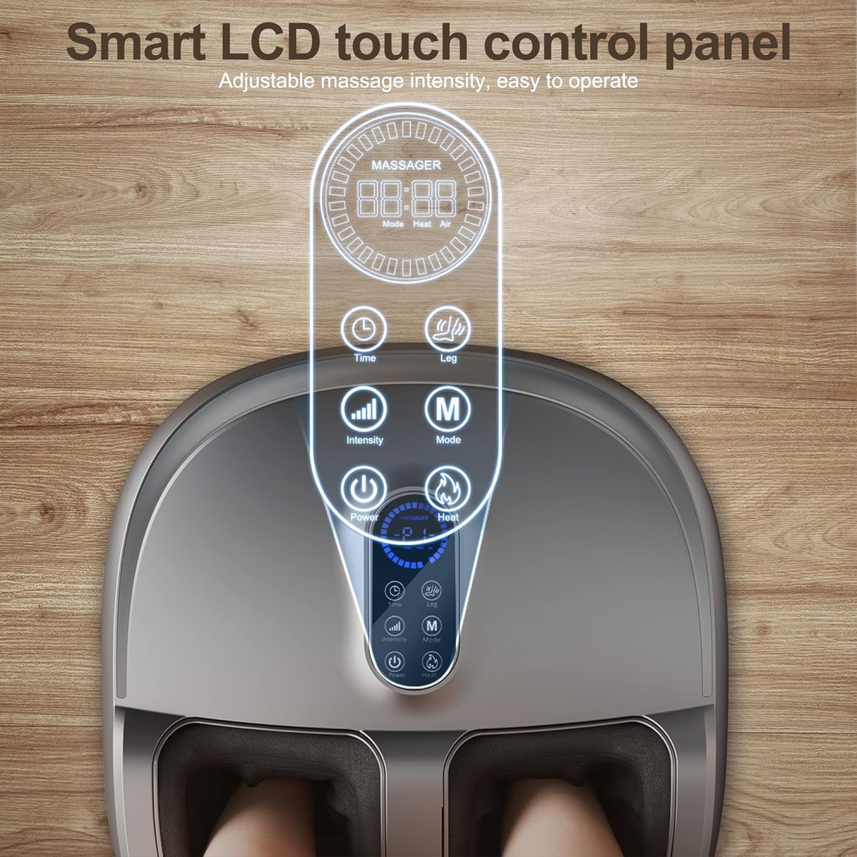 2-in-1 Shiatsu Foot & Calf Massager with Heat | Massager | SASKA Trading