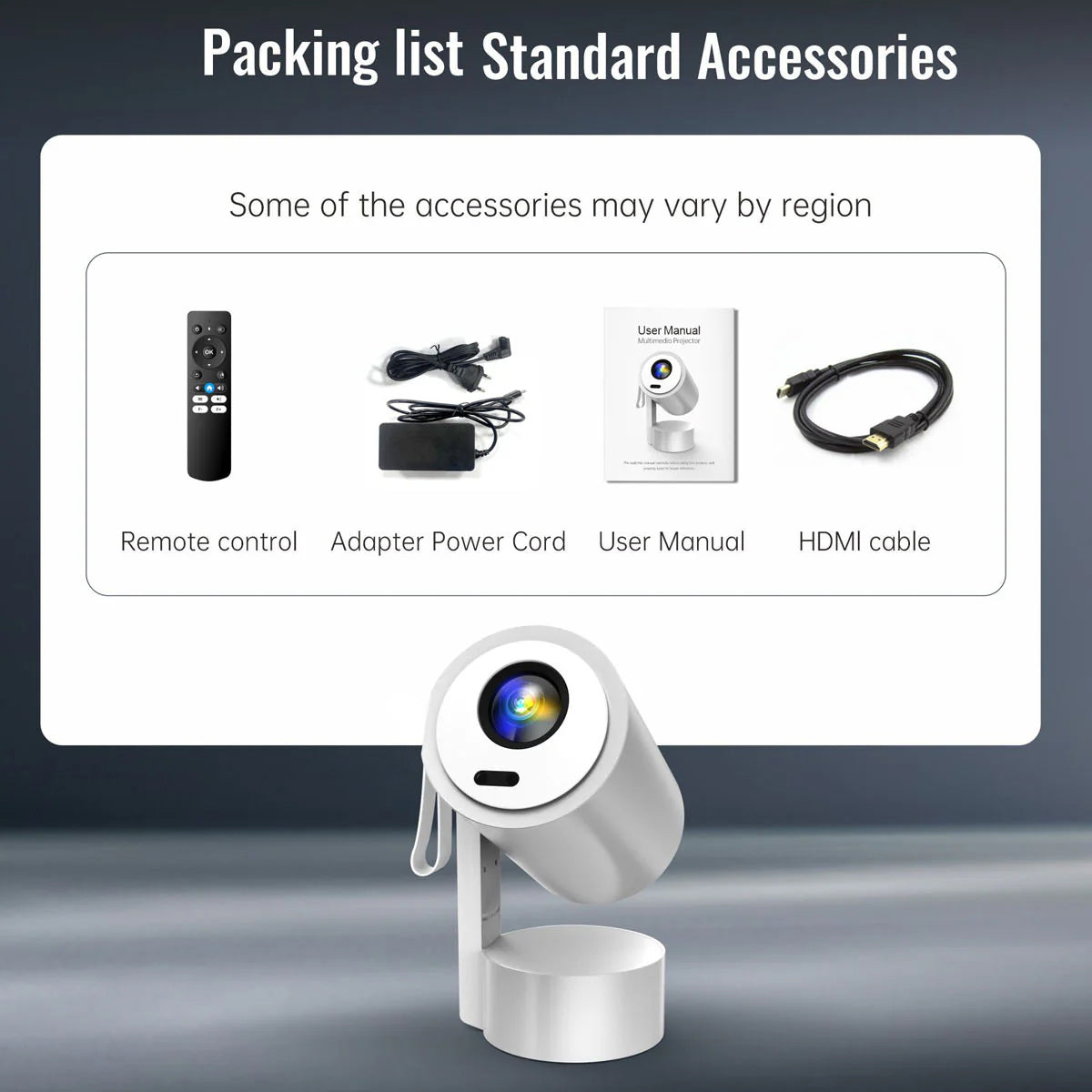 جهاز عرض صغير محمول R3P - 1080P LED، أندرويد 13