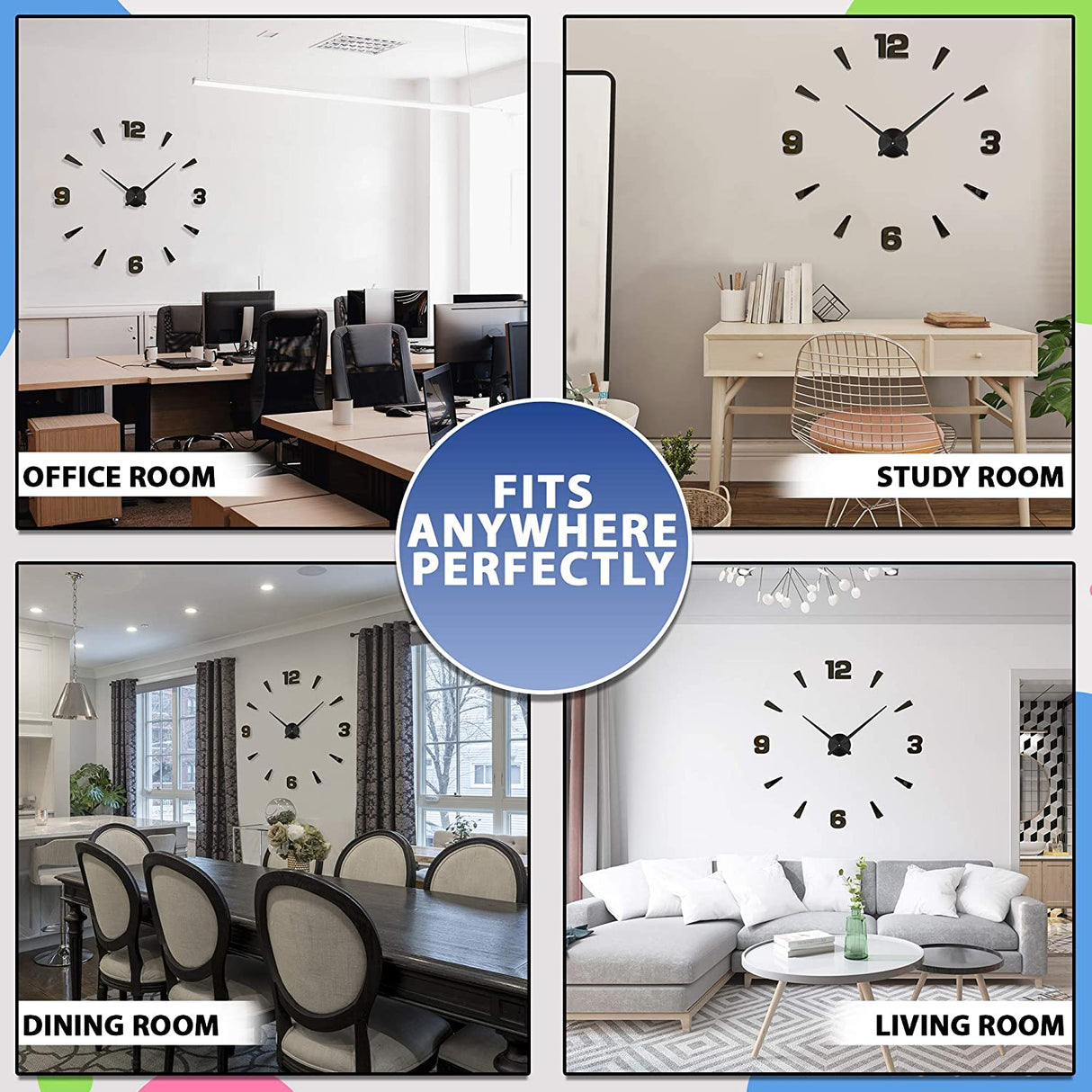 DIY Sticker Wall Clock | Wall Clock | SASKA Trading