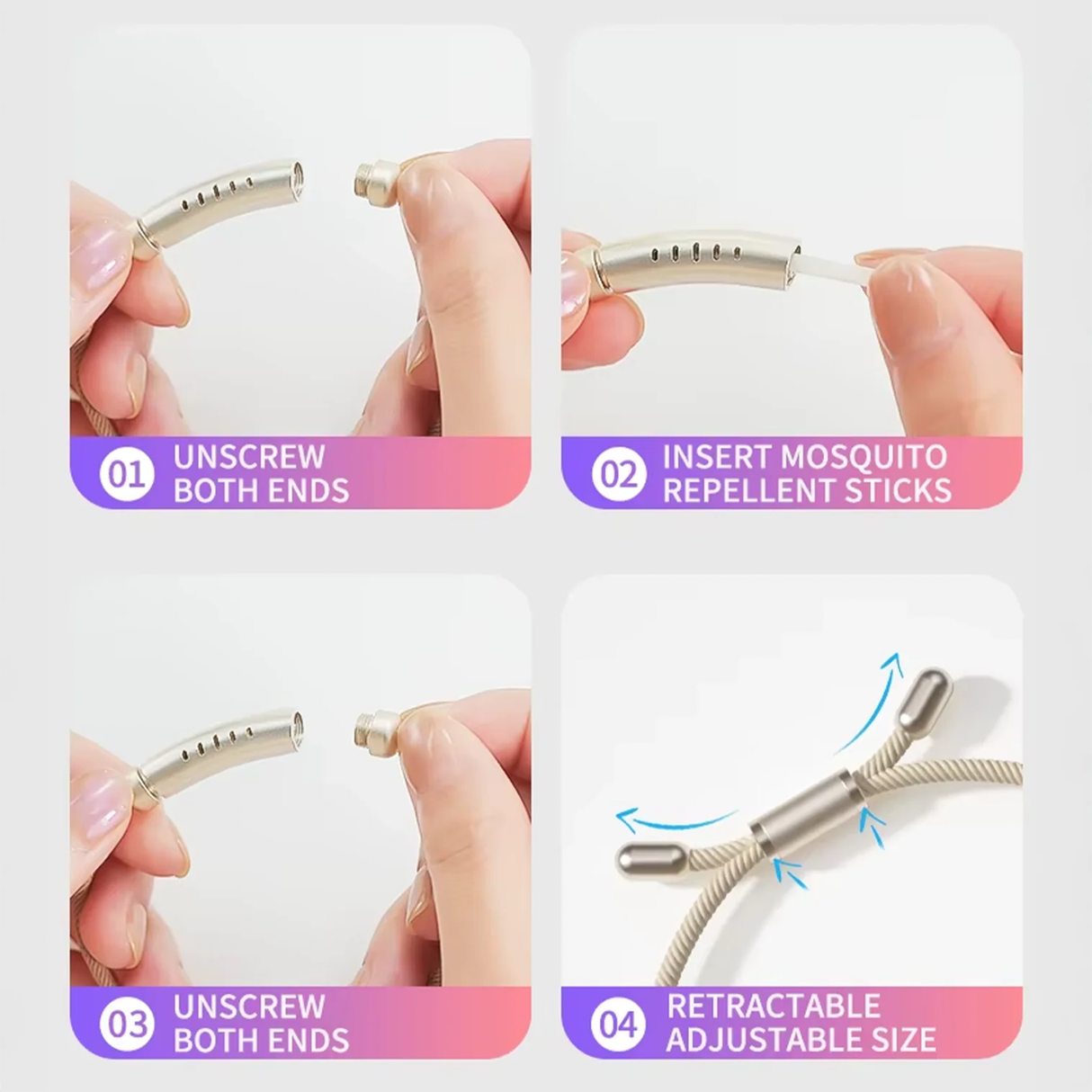 Natural Mosquito Repellent Bracelet