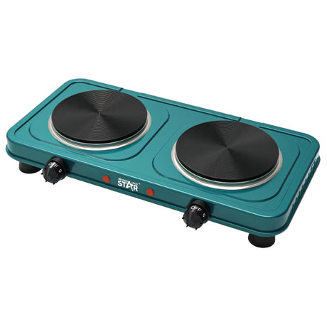 Electric Double Burner Hot Plate Stove (ST-9638) 1000W by Winning Star | Hot Plate | SASKA Trading