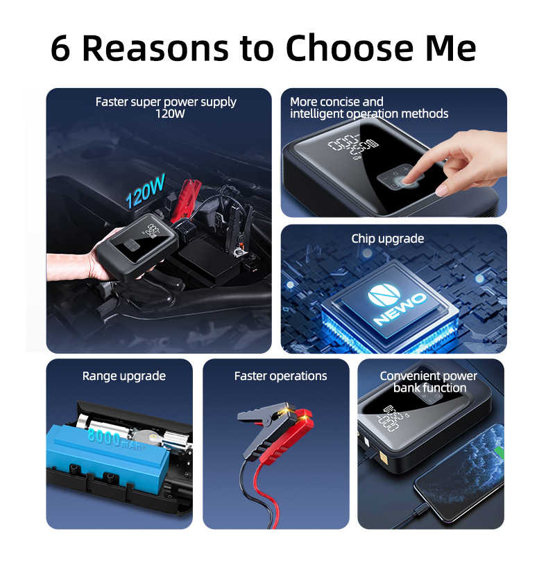 2 in 1 Jump Starter with Tire Pump S03-L | Jump Starter | SASKA Trading