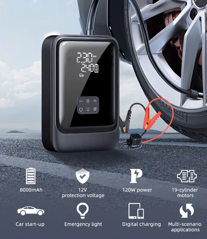 2 in 1 Jump Starter with Tire Pump S03-L | Jump Starter | SASKA Trading