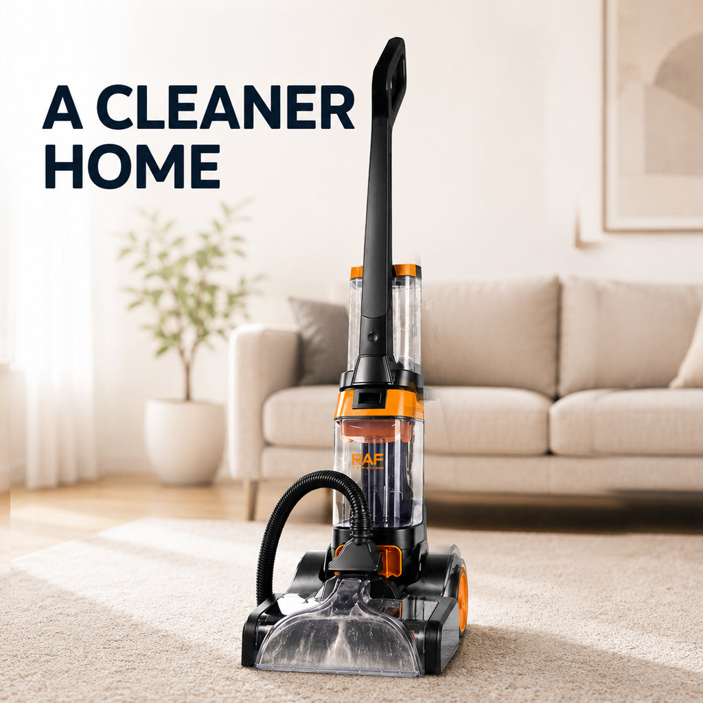 3-in-1 Carpet & Floor Washer Vacuum Cleaner 800W by RAF, Dual Roller Brush, 1.35L Clean Water Tank & 1.25L Dirty Water Tank, Carpet Cleaner for Home & Car