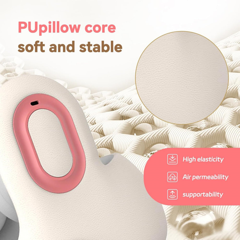 3-in-1 Bluetooth Heated Memory Foam Travel Pillow | Neck Massager | SASKA Trading