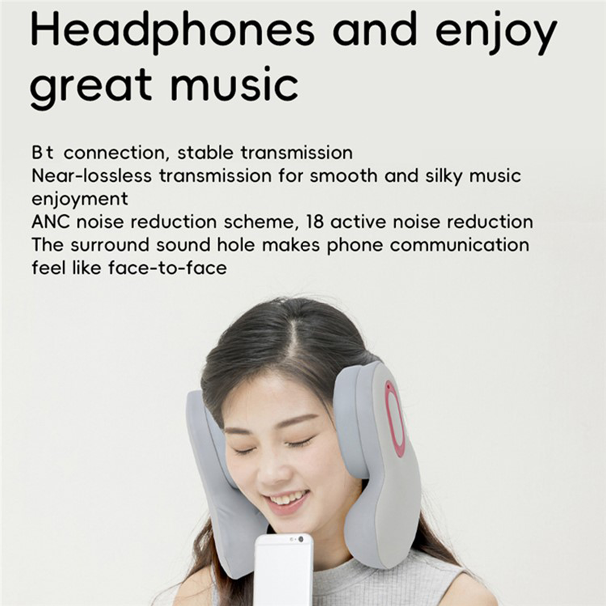 3-in-1 Bluetooth Heated Memory Foam Travel Pillow | Neck Massager | SASKA Trading