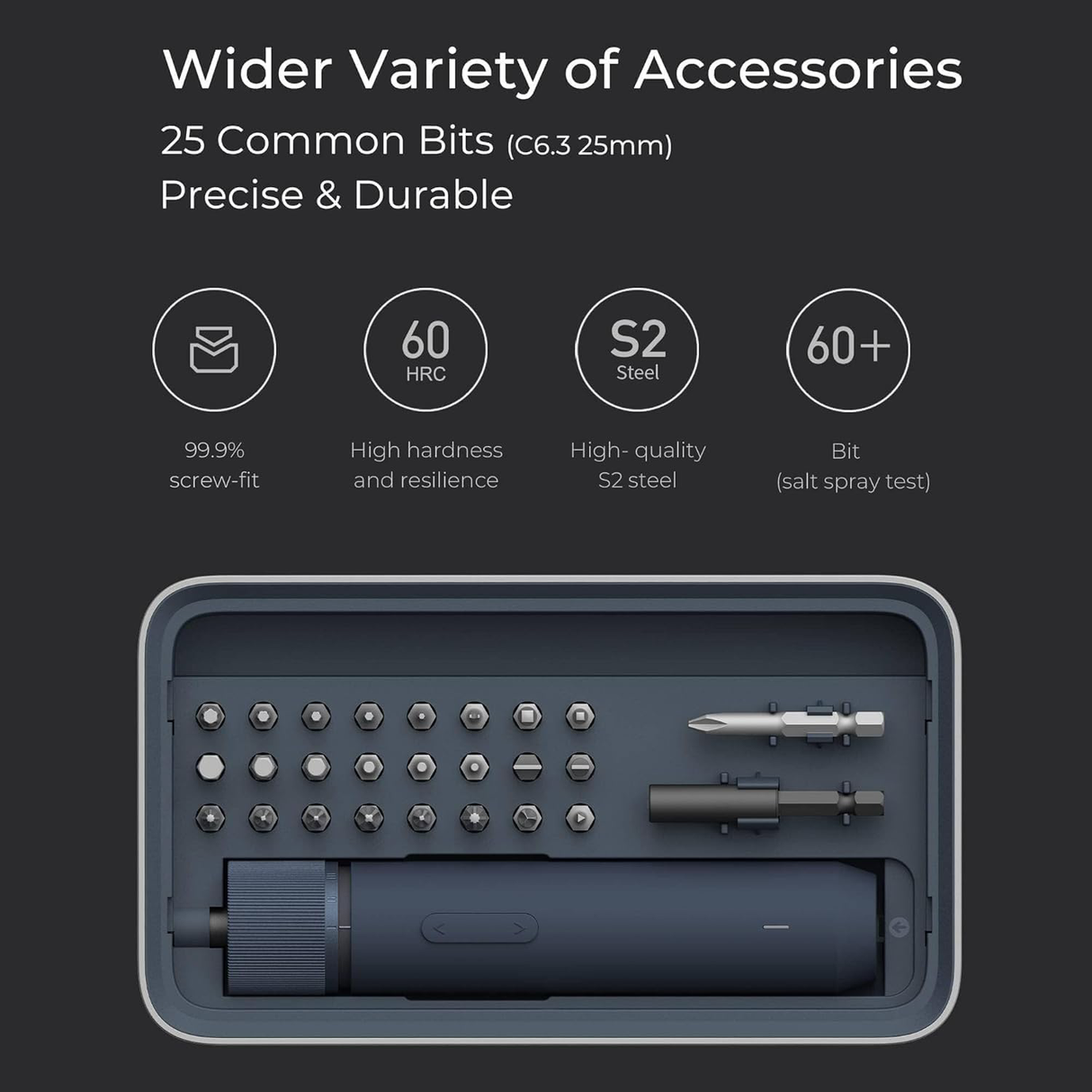 3.6V Electric Screwdriver Kit Pro – Cordless Precision Tool with Adjustable Torque, LED Light & Storage Case by HOTO