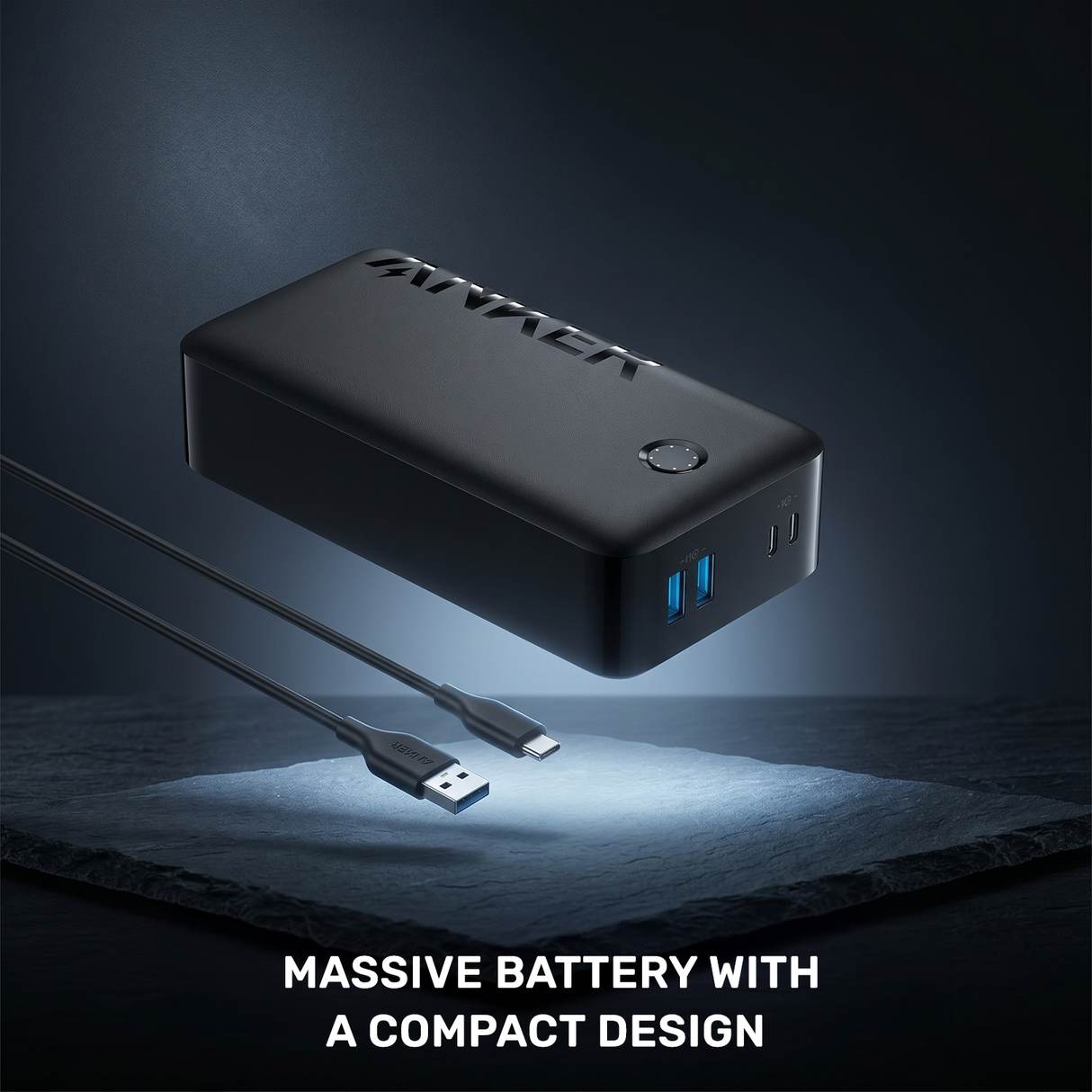 347 Power Bank, 40,000mAh 30W USB-C Fast Charging Portable Charger for Smart devices by Anker