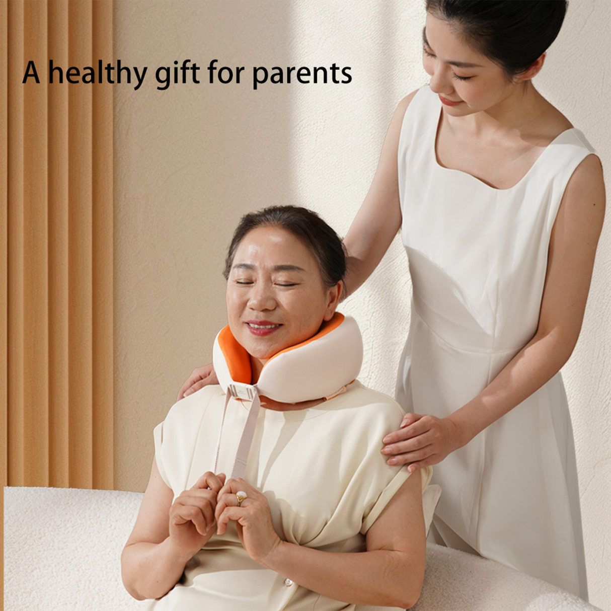 3D Kneading Electric Neck Massager with Heat & Vibration – Portable Deep Tissue Relaxation for Neck Pain Relief | SASKA Trading