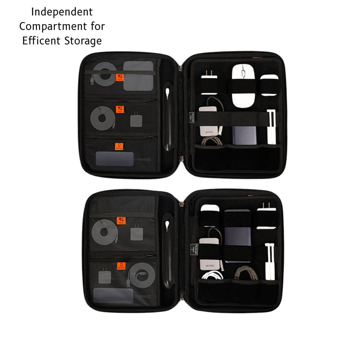 Parallel Hardshell Laptop Bag with Compartments for 12.9"-13.3" iPad and MacBook by WiWU