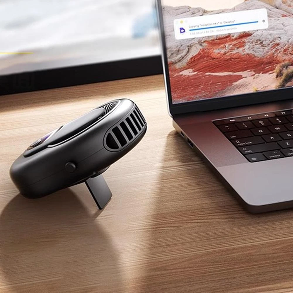 4-Speed Hanging Waist & Neck Fan with Digital Display | Portable Fan | SASKA Trading