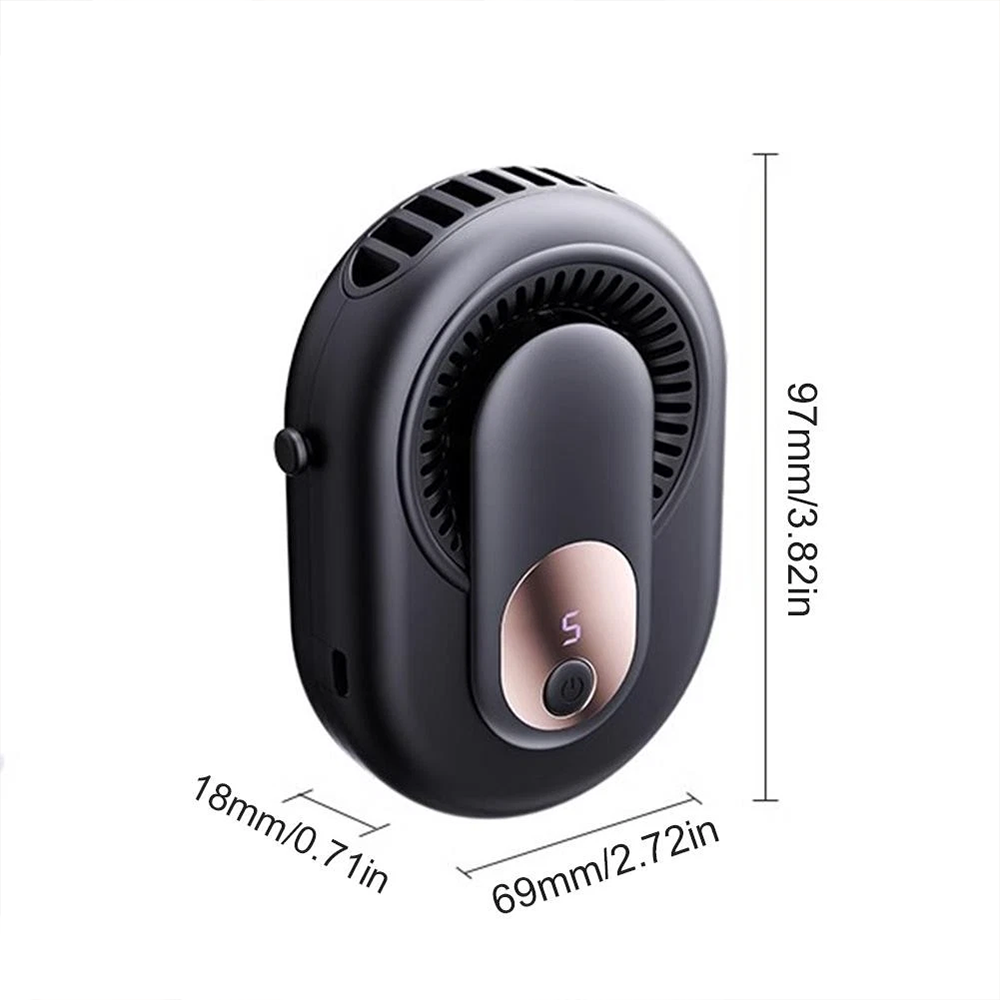 4-Speed Hanging Waist & Neck Fan with Digital Display | Portable Fan | SASKA Trading