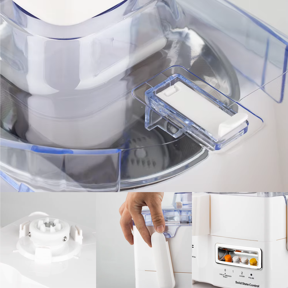 4-in-1 Multifunction Juicer & Food Processor – 300W Electric Fruit & Vegetable Extractor by RAF