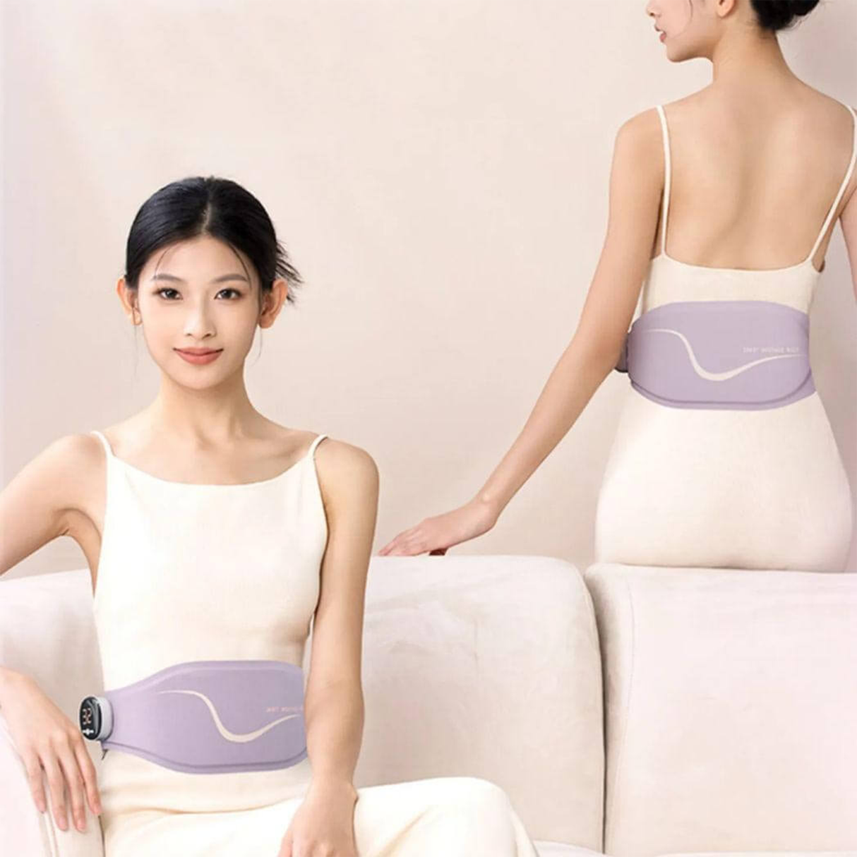 4-in-1 Waist Belt Massager – Heat, Vibration by TechLove | Massager | SASKA Trading