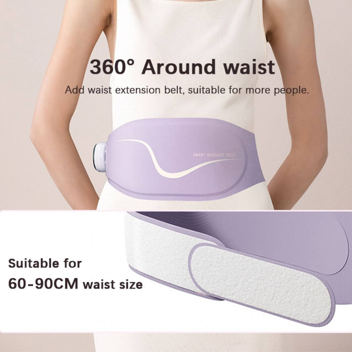 4-in-1 Waist Belt Massager – Heat, Vibration by TechLove | Massager | SASKA Trading