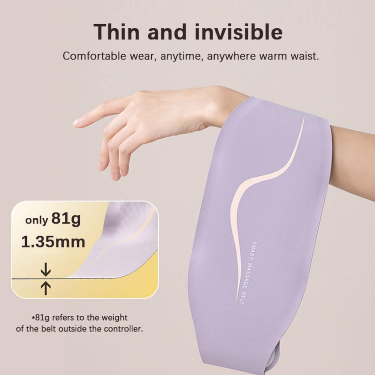 4-in-1 Waist Belt Massager – Heat, Vibration by TechLove | Massager | SASKA Trading