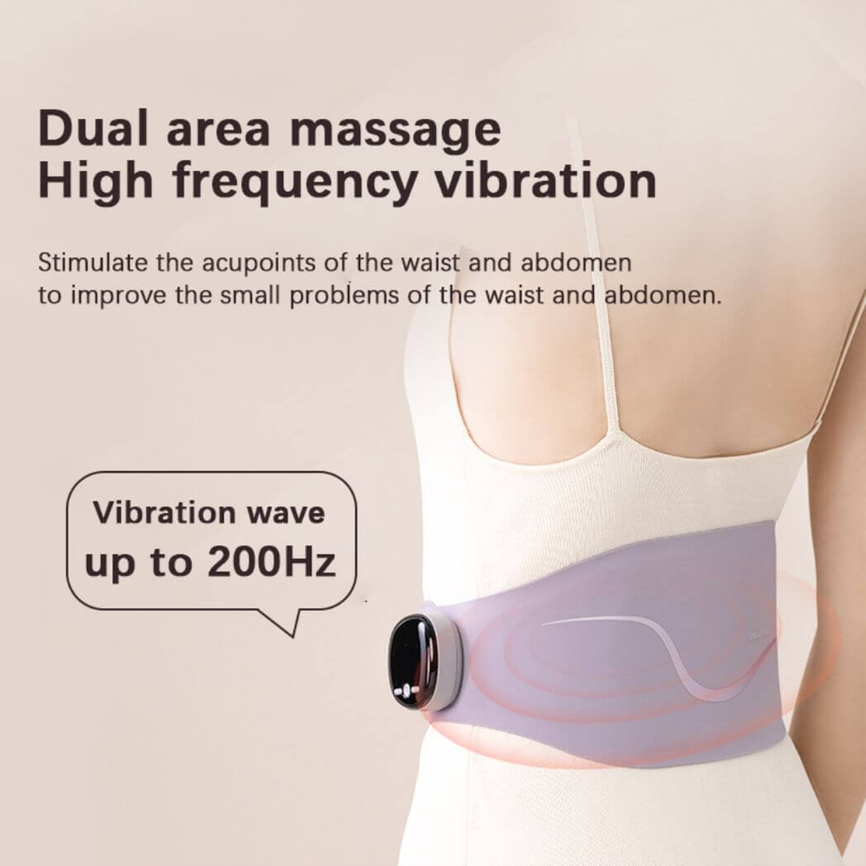 4-in-1 Waist Belt Massager – Heat, Vibration by TechLove | Massager | SASKA Trading