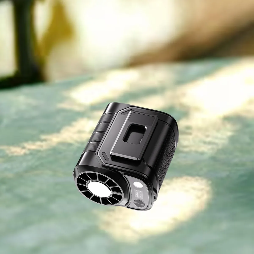 5 Speed Portable Waist Fan with Power Bank & LED Light | Wearable Cooling Fan | SASKA Trading