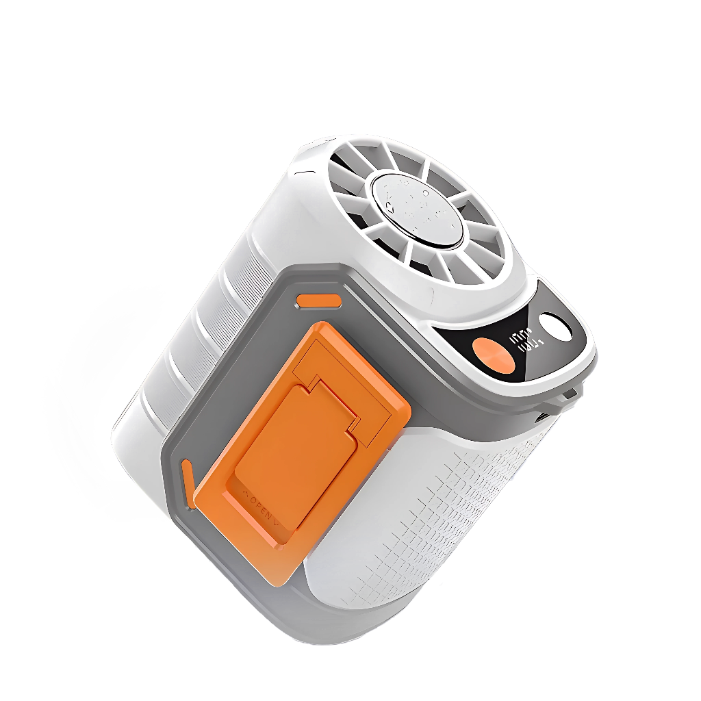 5 Speed Portable Waist Fan with Power Bank & LED Light | Wearable Cooling Fan | SASKA Trading