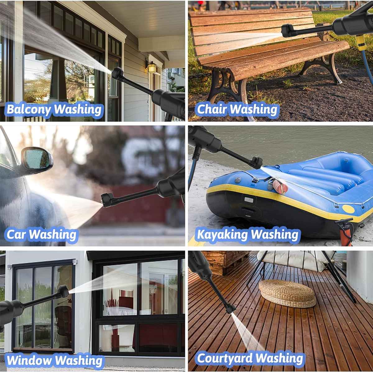 6-in-1 Brushless Car Washing Machine by Porodo | Car Washing Machine | SASKA Trading