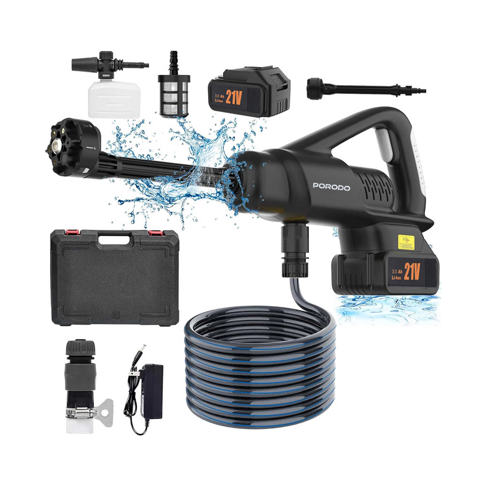 6-in-1 Brushless Car Washing Machine by Porodo | Car Washing Machine | SASKA Trading