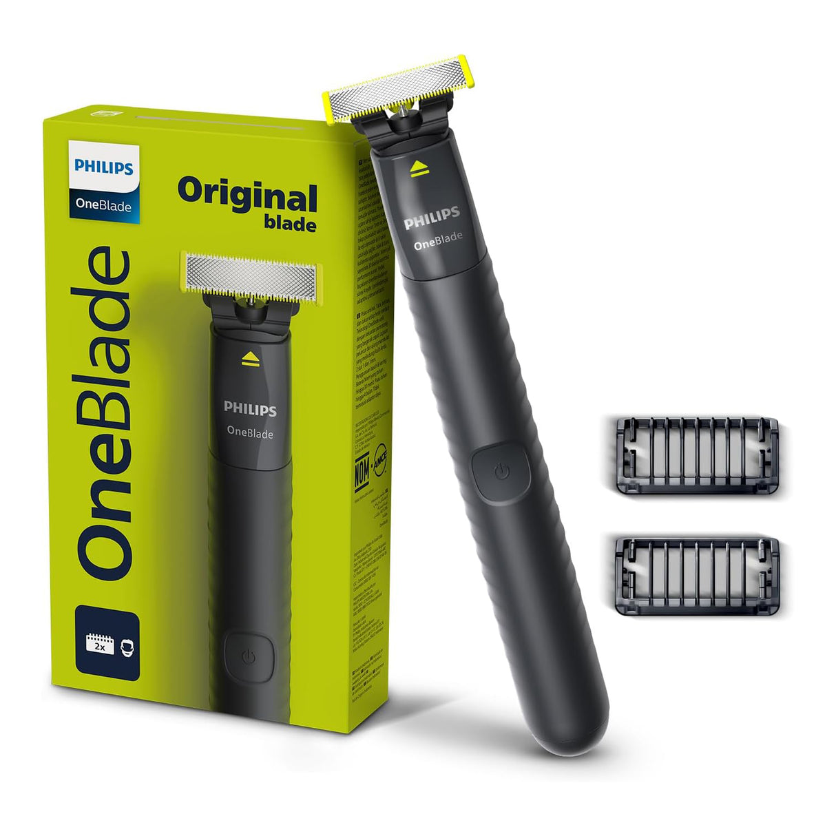 Trim, Edge & Shave Any Length | 2 Combs, Dual Blade, Wet/Dry by OneBlade Philips.