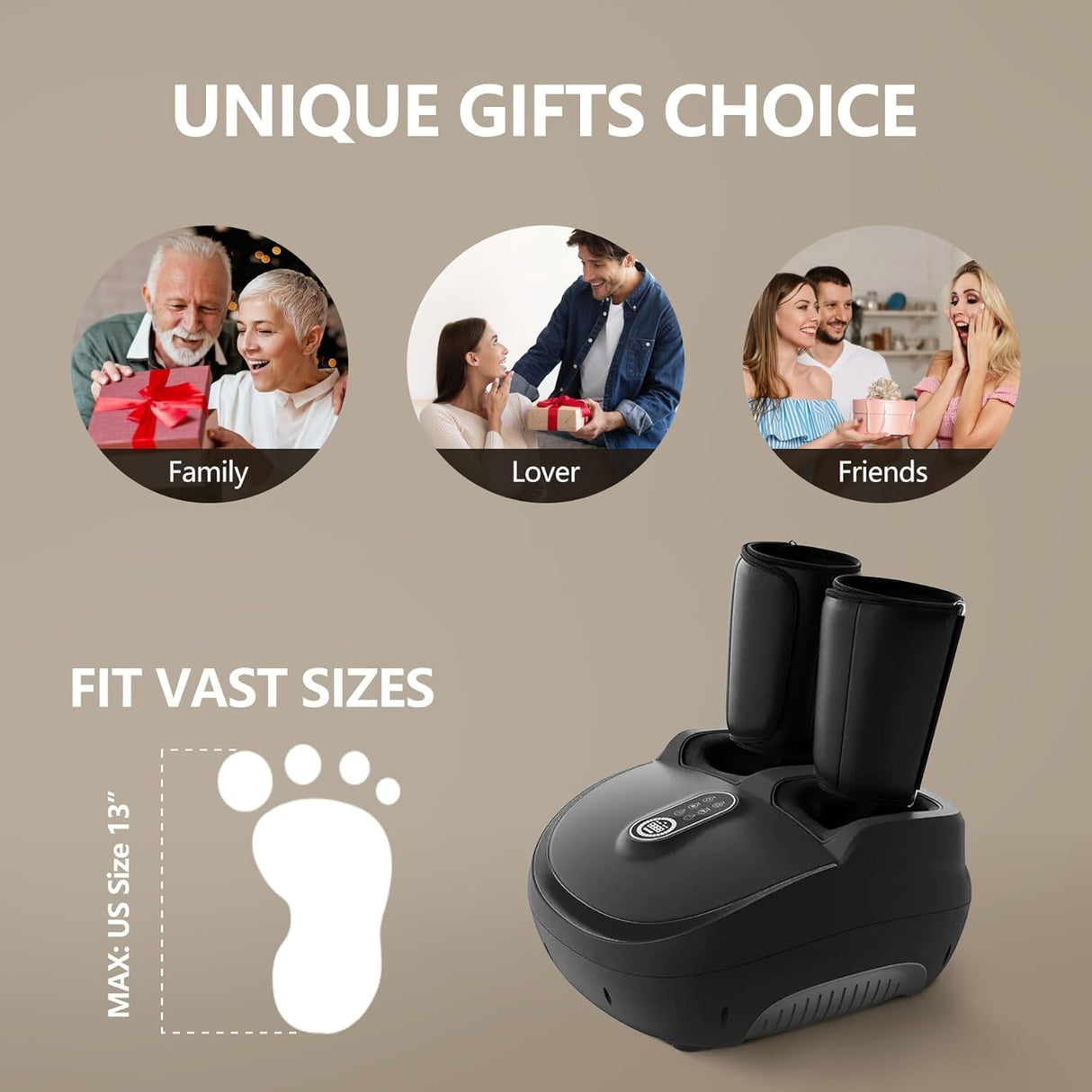 2-in-1 Shiatsu Foot & Calf Massager with Heat | Massager | SASKA Trading