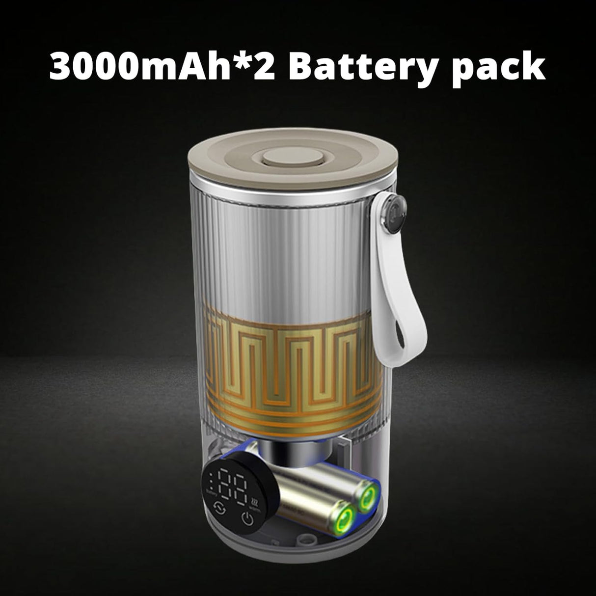 Electric Milk Warmer and Mixer – Portable 300mL Cup, 6 Temperature Levels, Great for Coffee by VVU&CCO
