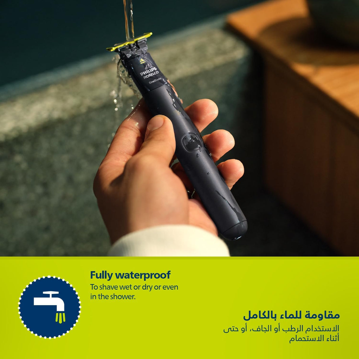 Trim, Edge & Shave Any Length | 2 Combs, Dual Blade, Wet/Dry by OneBlade Philips.