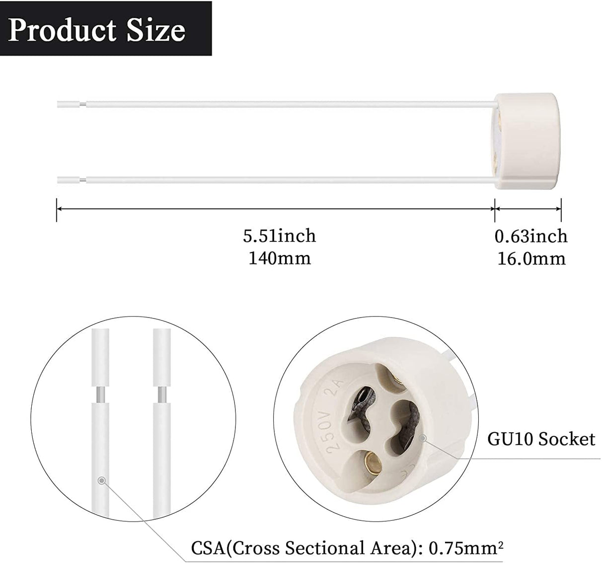 GU10 Base Connector | GU10 Base Connector | SASKA Trading