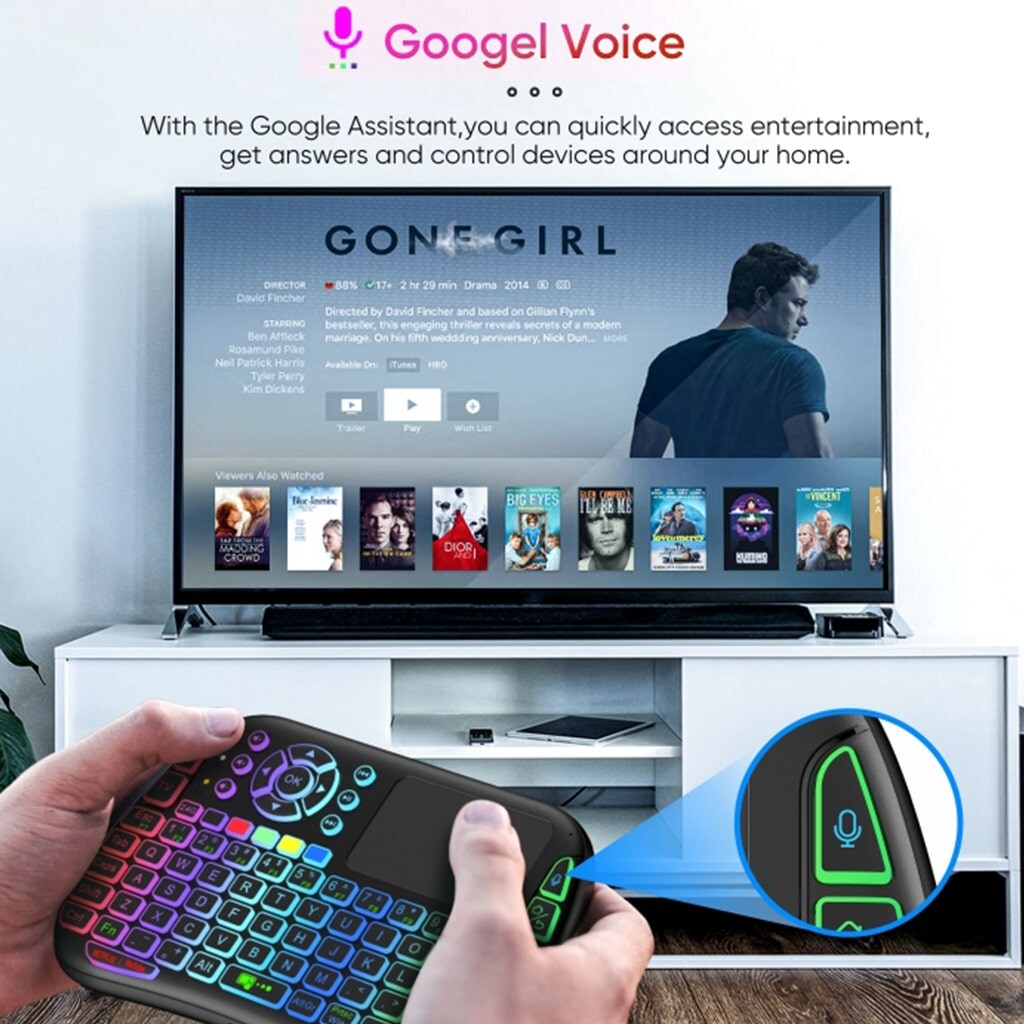 Porodo Universal Wireless Keyboard Remote & Mouse