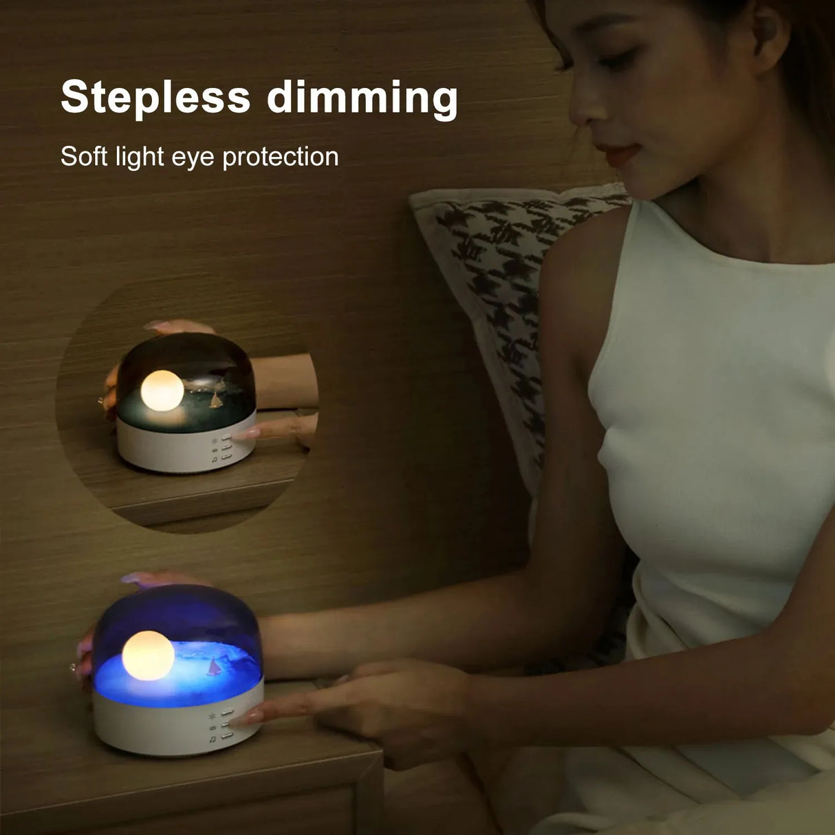 Moon Landscape Lamp with Bluetooth Speaker | Bedside Lamp | SASKA Trading
