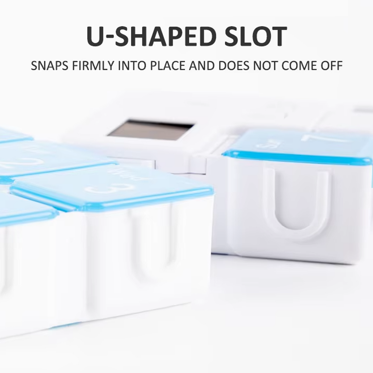 علبة تنظيم الأدوية الأسبوعية 7 أيام قابلة للحمل – مقسمات آمنة مع تسميات وقت الجرعات