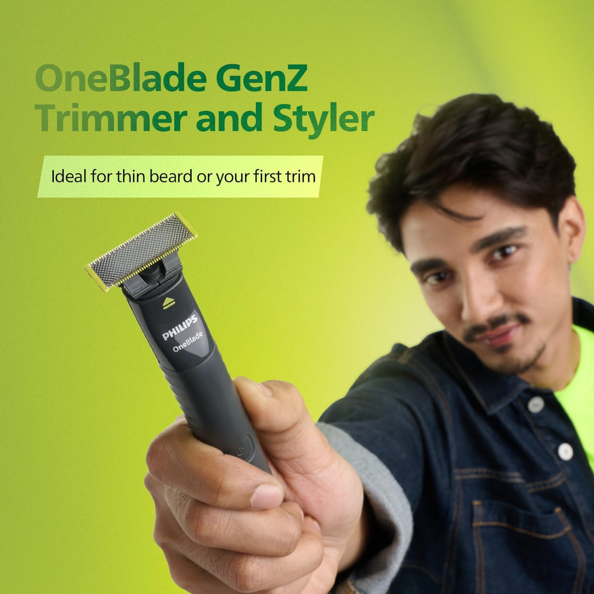 Trim, Edge & Shave Any Length | 2 Combs, Dual Blade, Wet/Dry by OneBlade Philips.