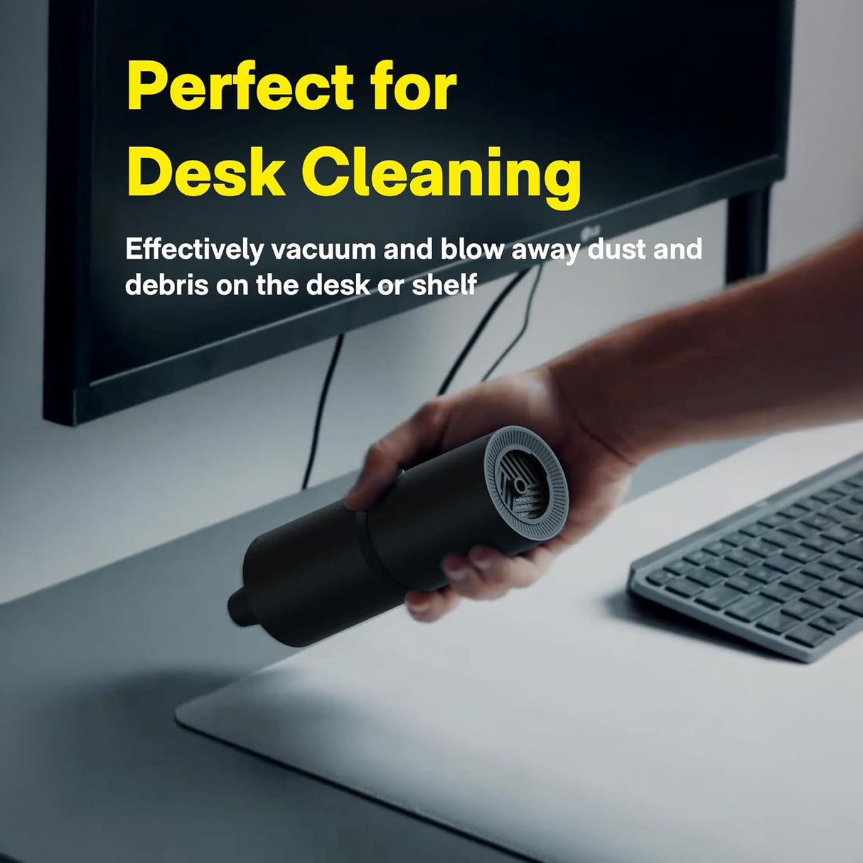 كبسولة الهواء المضغوط - منفضة هواء صغيرة للأجهزة الإلكترونية ولوحات المفاتيح والكاميرات والاستخدام المنزلي من HOTO.