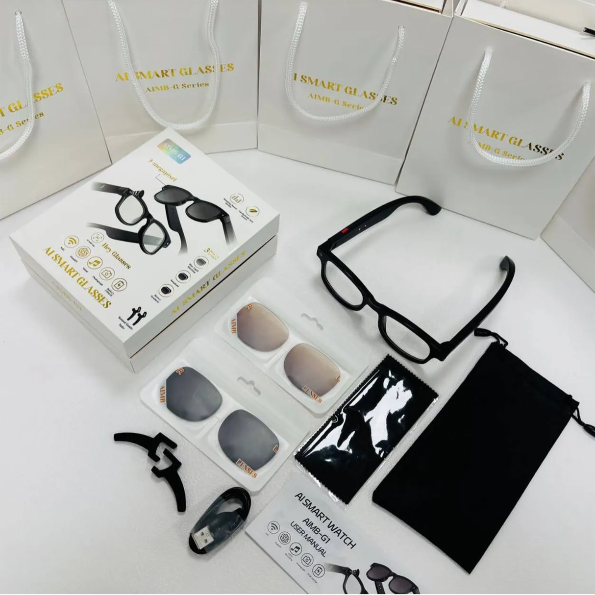 AI Smart Camera Glasses with Speakers | camera glasses | SASKA Trading