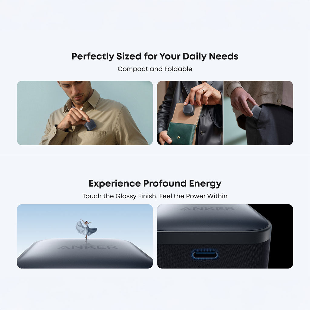 Nano 45W USB-C Fast Charging Adapter Compact Foldable 3-Pin Plug by anker