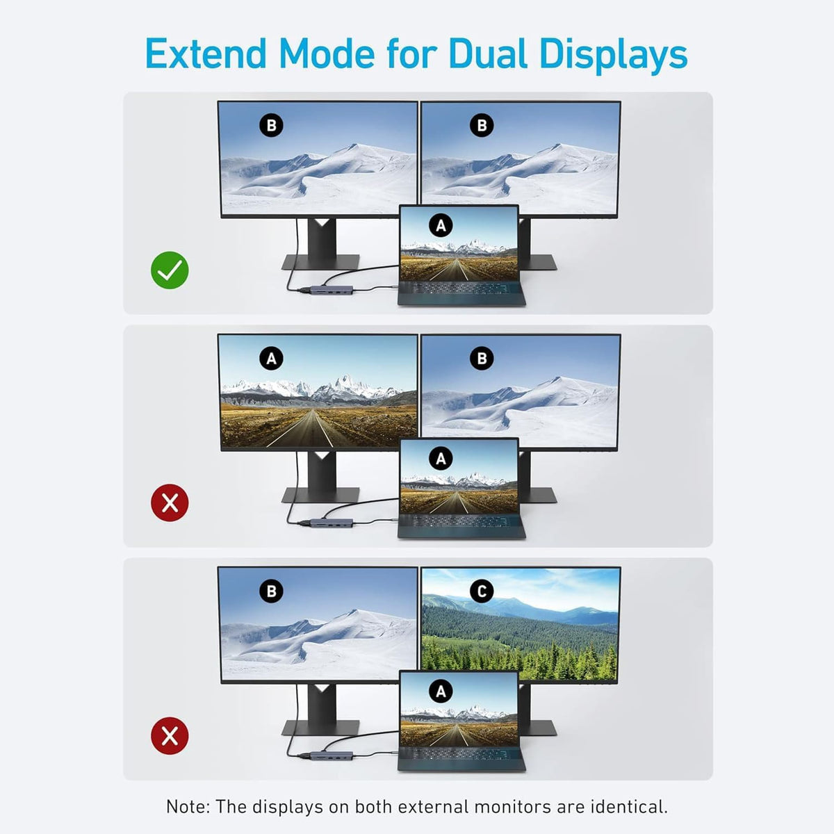 10-in-1 Dual-Display USB-C Hub with 4K@30Hz HDMI, 1080p@60Hz VGA, 100W PD Input and 85W Laptop Charging A83C2 by Anker